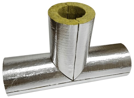 Цилиндр минераловатный ЭР 20мм с алюминиевой армированной фольгой, КВ-80